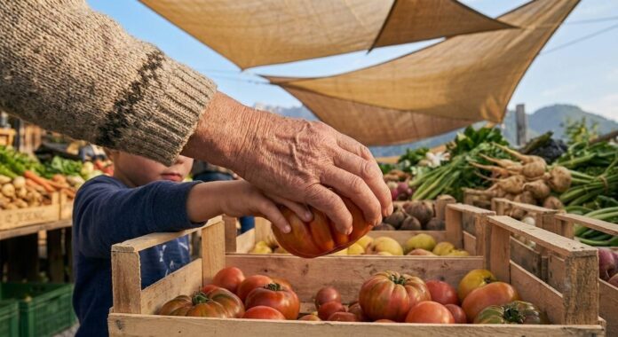 Hand Früchte